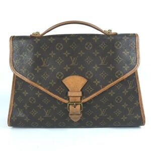 LOUIS VUITTON Authentic Brown Monogram Canvas Shoulder Bag